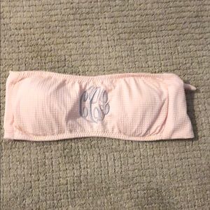 monogrammed push up swimsuit bikini top